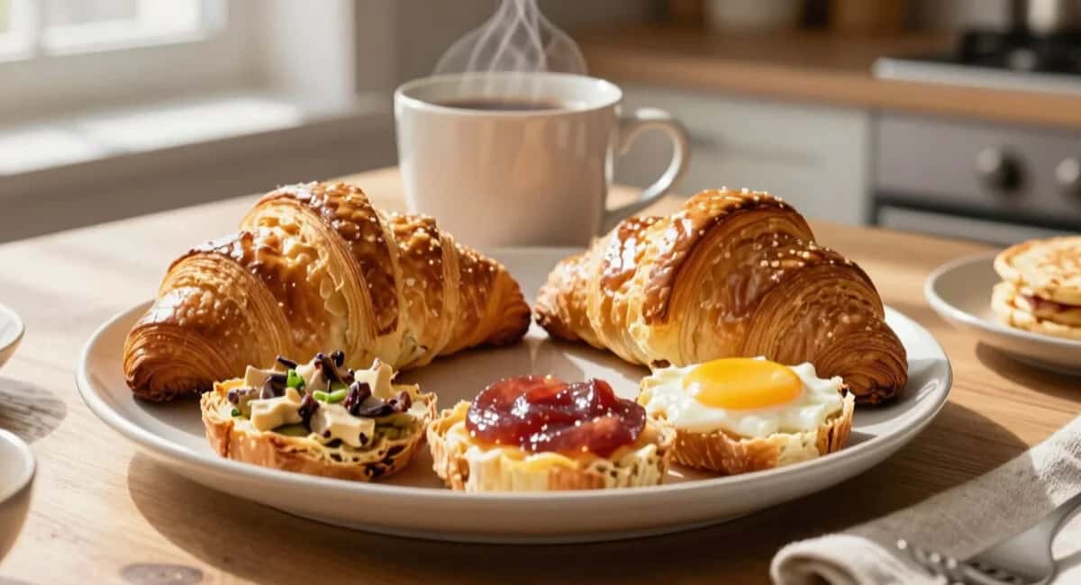 С круассанами больше не парюсь — делаю за 15 минут: готовлю на завтрак без муки — начинки меняю только так 