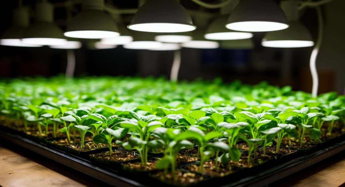 Розовые лампы для рассады больше не использую — выбираю освещение иначе: теперь растения развиваются правильно