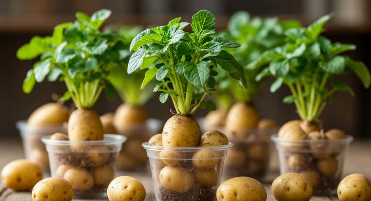 Выращиваем картофель "по-модному" в стаканчиках — получаем крупные молодые клубни уже в мае