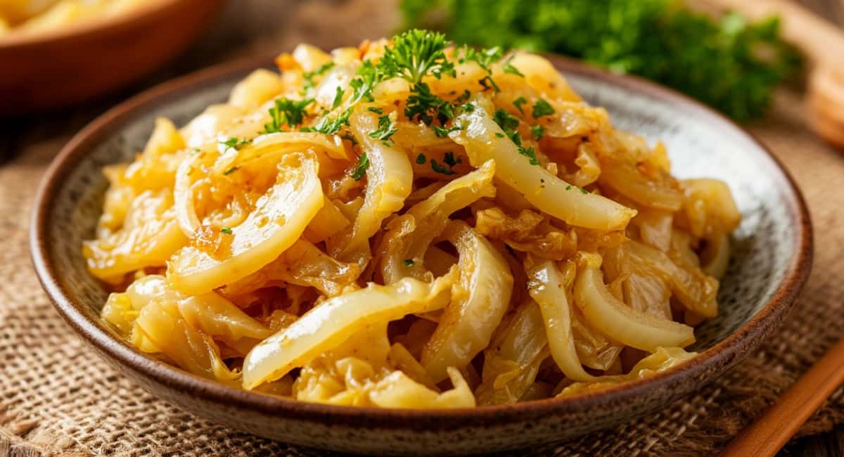 Почему этот рецепт стал хитом: хрустящая капуста с луковой заправкой, которая готовится 15 минут