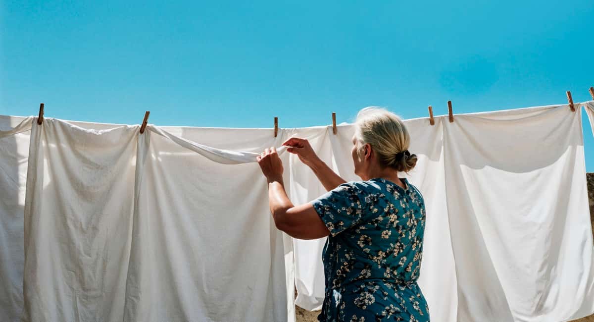 Один стакан при стирке — и вещи кристально-белые: прачка замешивает в стиралку вместе с порошком это дешевое средство