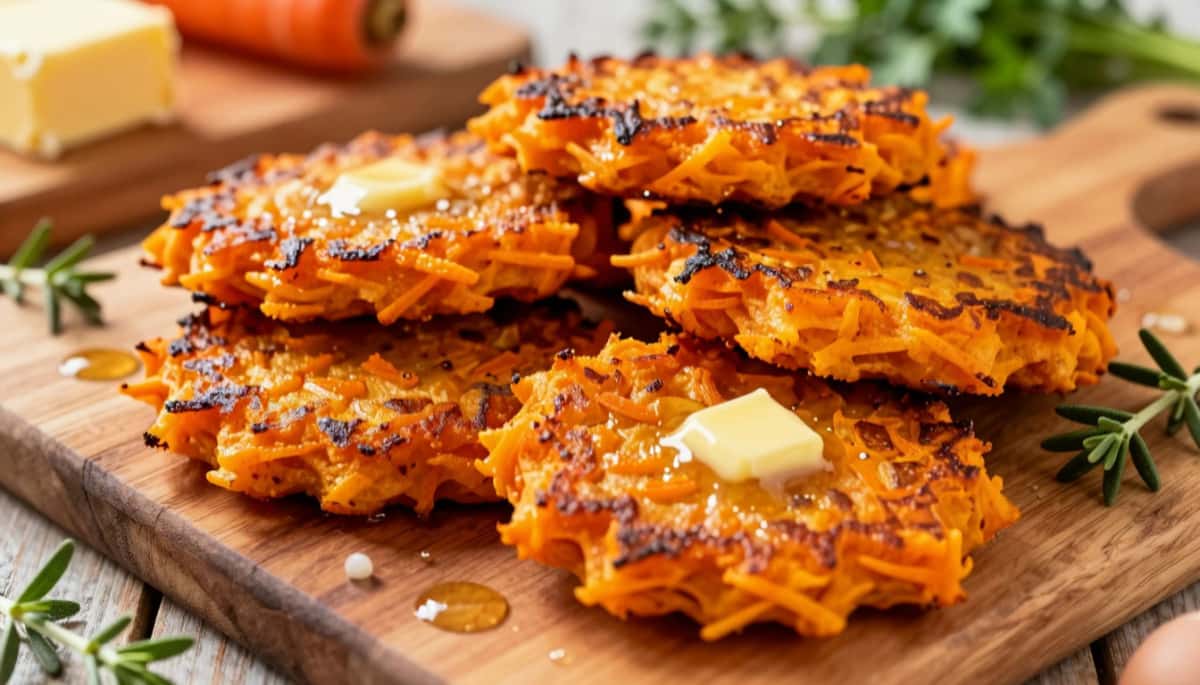 На завтрак в пост готовлю морковные оладьи "Растрепки": хватает 10 минут — муж и дети в восторге