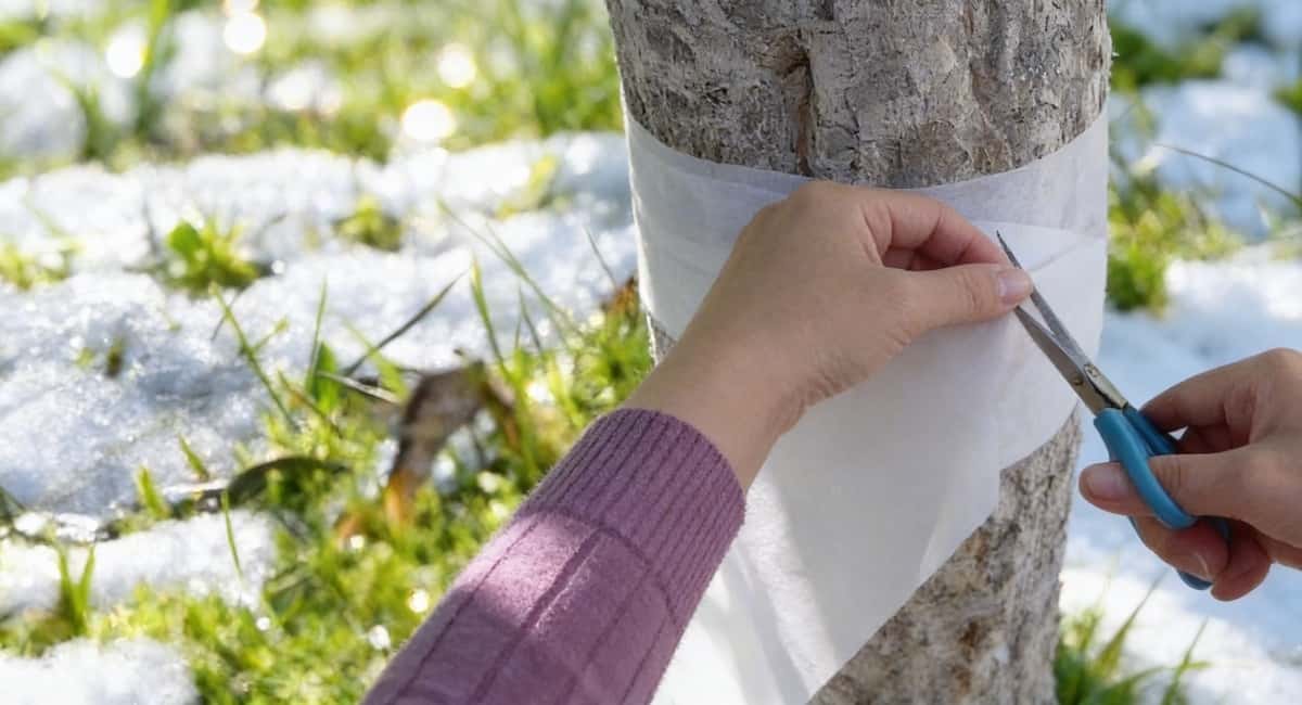 В марте оборачиваю ствол яблони — обязательно: тля сбегает сверкая лапками — цветет и плодоносит нон-стопом