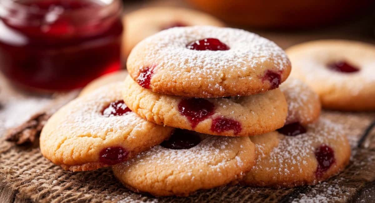 Смешиваем 2 стакана муки и варенье – мягкое печенье готово: быстрый рецепт в пост