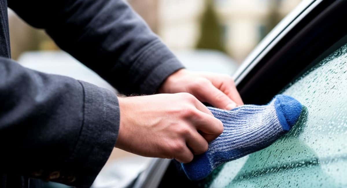 Один носок - и стекло сияет: забытая хитрость водителей СССР - идеально в марте и апреле