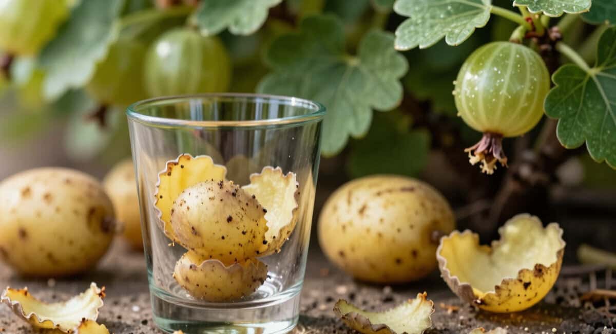 Не мусор, а клад: 1 стакан под куст — и крыжовник ломится от урожая — ягоды крупные, без единой трещинки