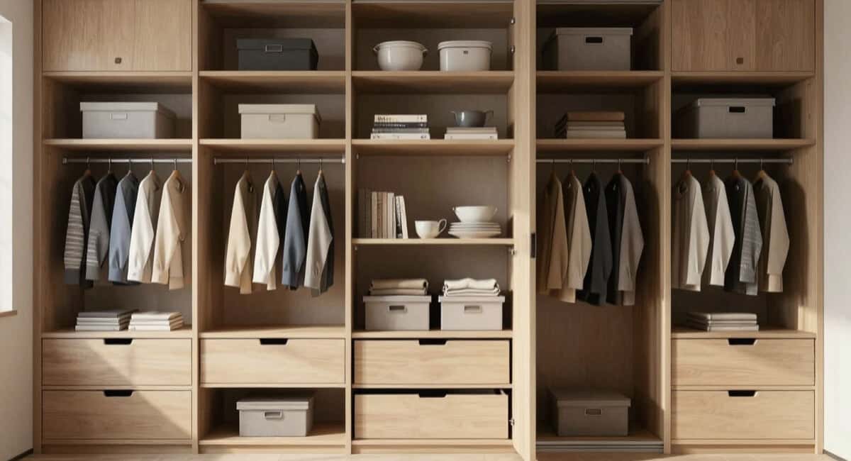Японская система «вертикального хранения» — шкафы вмещают в 2 раза больше вещей
