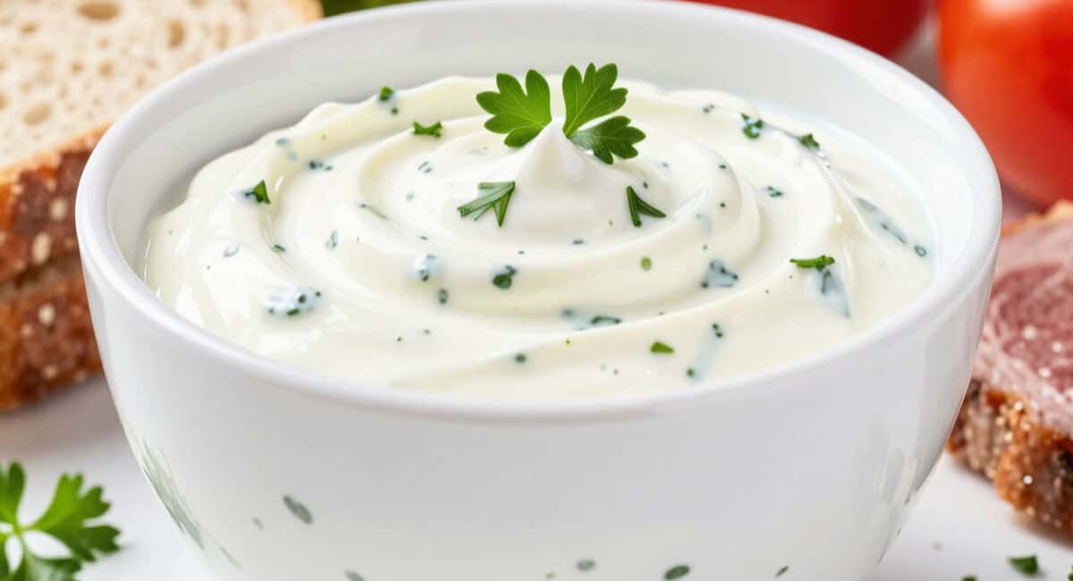 Весной перехожу на лёгкий майонез с зеленью — в салаты, к хлебу и к мясу: просто и очень вкусно