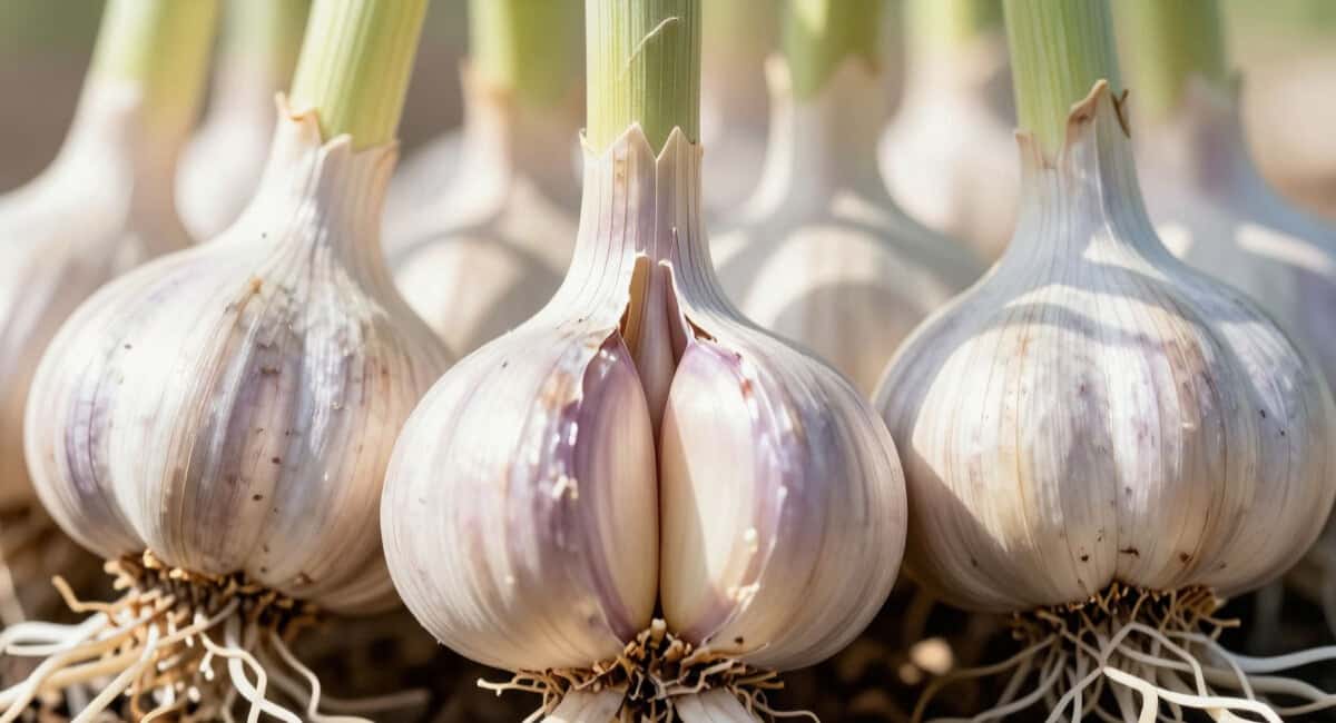 Подливаем 40 мл под корень чеснока в марте: перья вырастут круче хвоста павлина, а головки - с кулак 