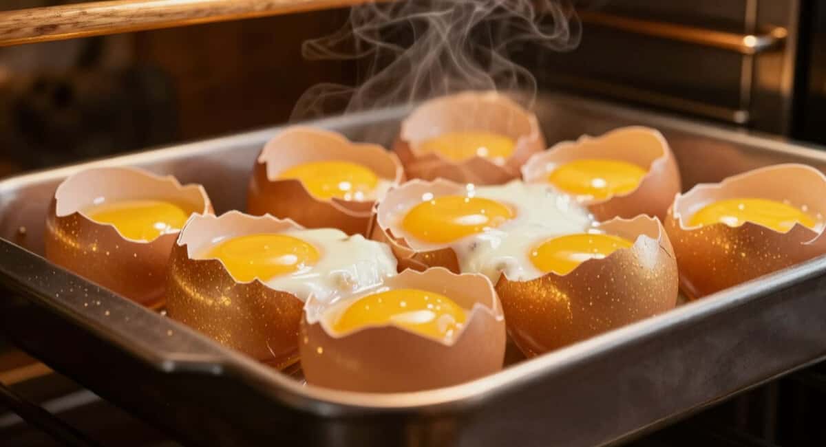 Не варю, а запекаю: этот способ делает скорлупку перламутровой, а белок — нежнее суфле