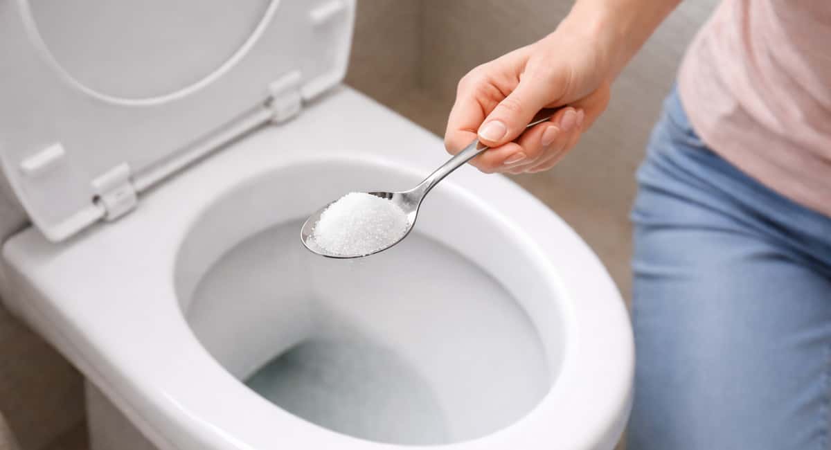 Заливаю 3 ст. ложки в унитаз на ночь — и известковый панцирь отваливается кусками: ни налета, ни ржавчины