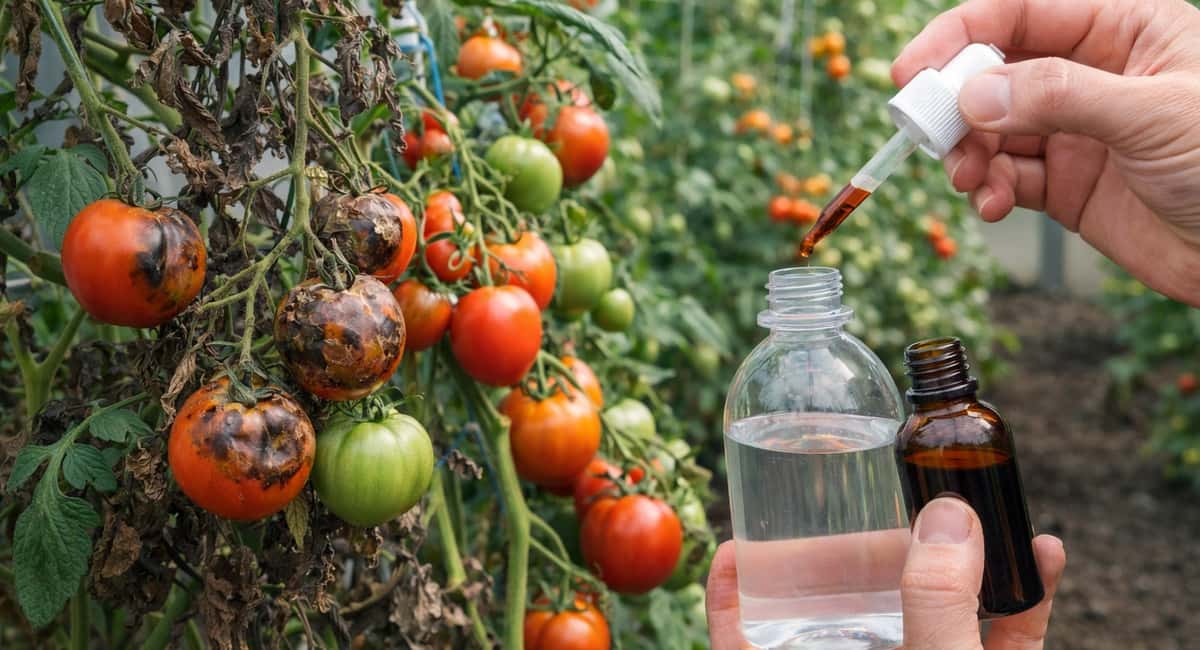 Дачникам знать — обязательно: 1 пузырек в теплицу - и фитофторы на помидорах больше нет