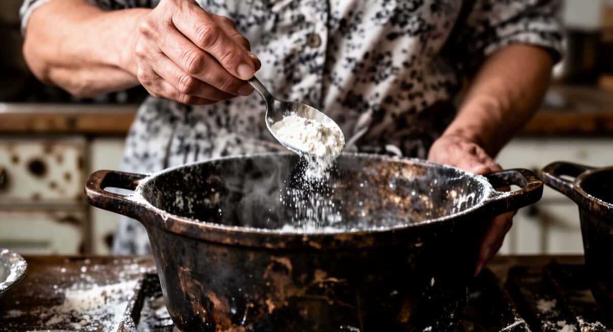 Закидываю 3 ложки в воду и на огонь: старая кастрюля засверкает как новая — без усилий и затрат