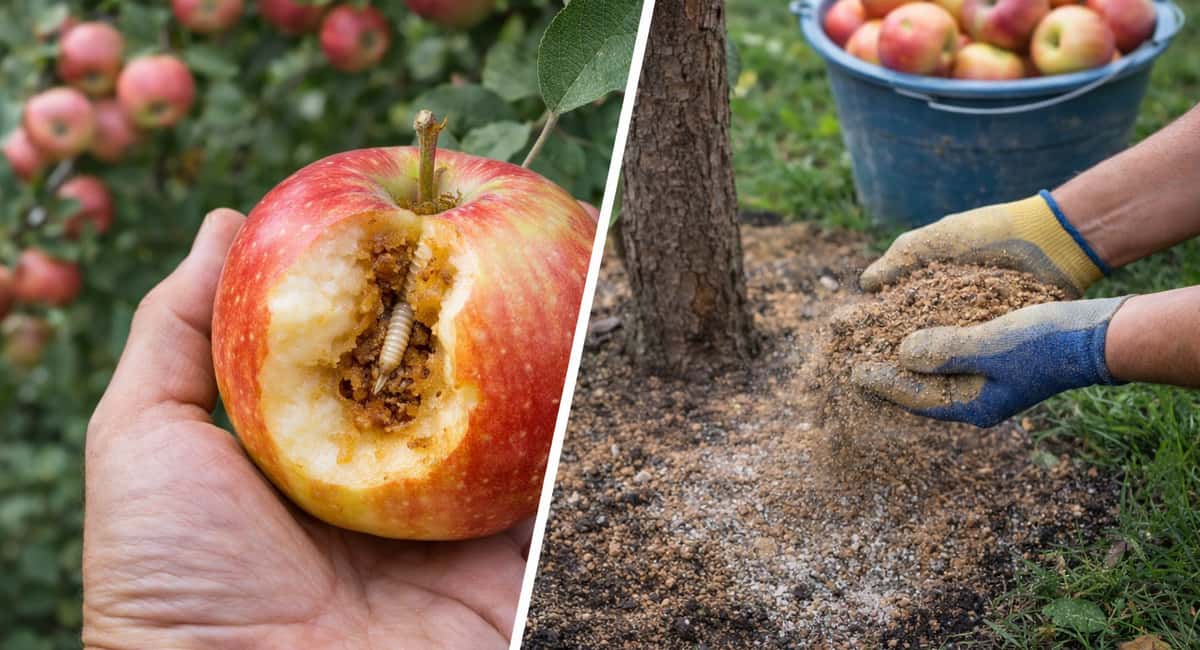 3 горсти под яблоню — и плодожорка улетает на соседний участок: яблоки наливаются румянцем, внутри ни одного червячка