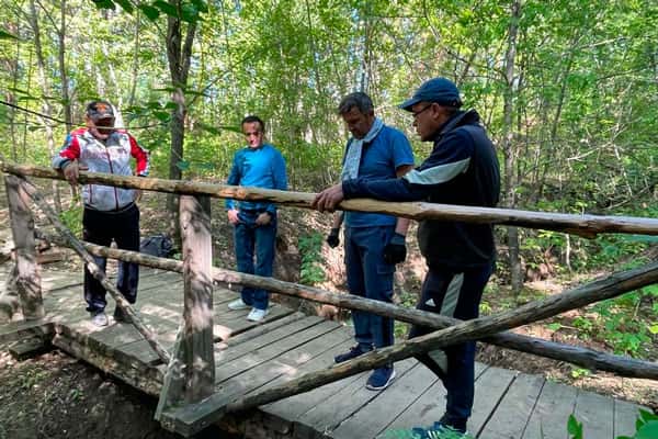«Теперь передвигаться безопасно». В Разгуляевском парке отремонтировали мостик