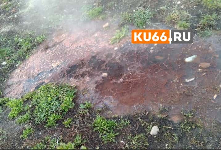 Жители села под Каменском-Уральским обнаружили «термальный источник», бьющий уже три дня 