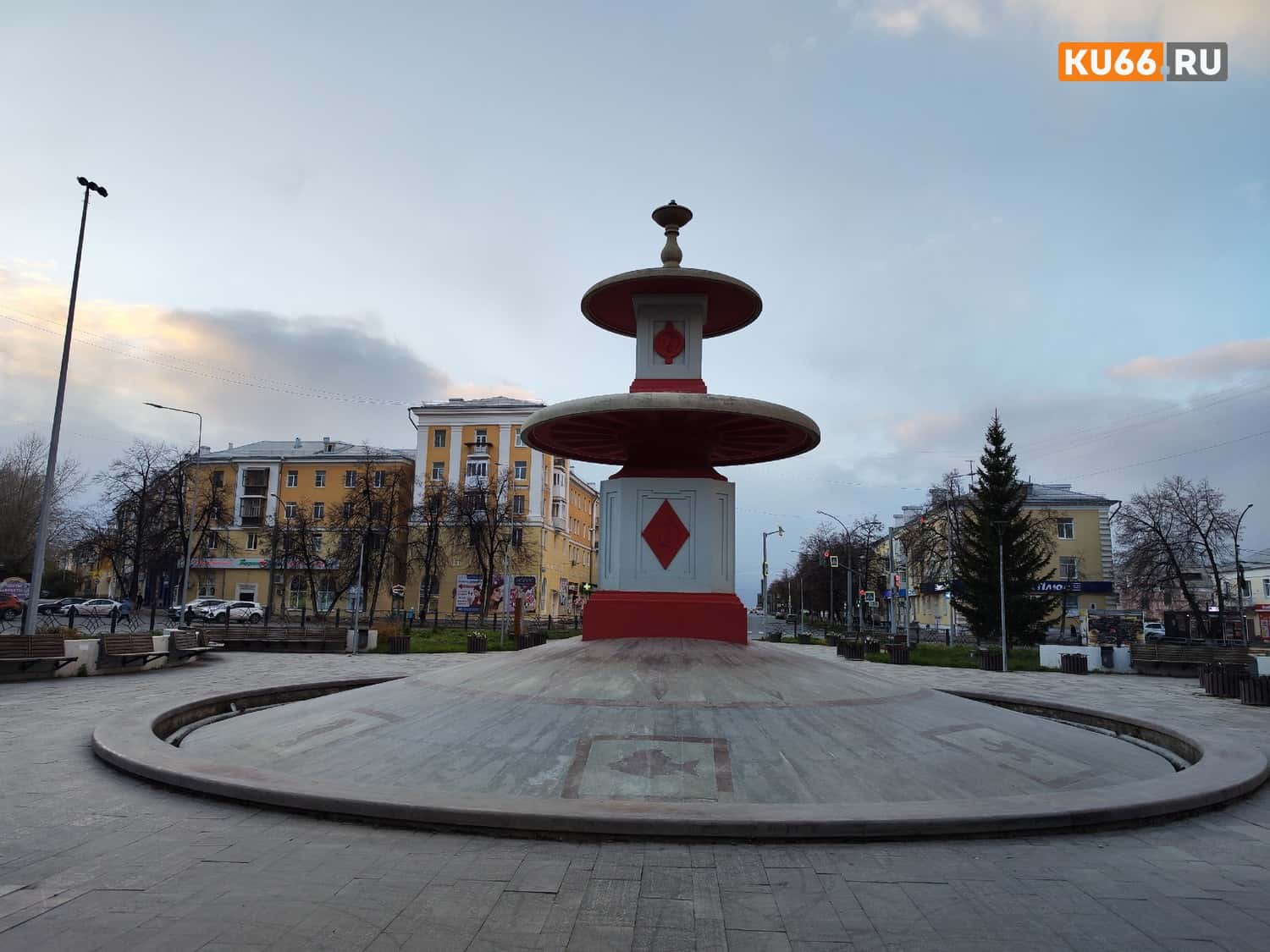 В Каменске-Уральском до весны законсервировали фонтаны. Фото