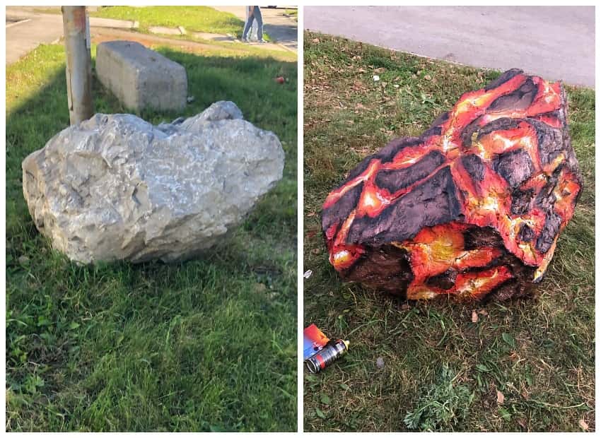 «Метеорит» в Каменске-Уральском: креативные жители преобразили булыжник