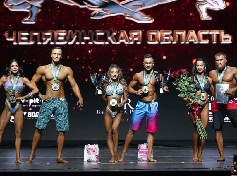 Бодибилдеры Расул Логвин и Анастасия Баженова из Каменска-Уральского стали чемпионами соревнований