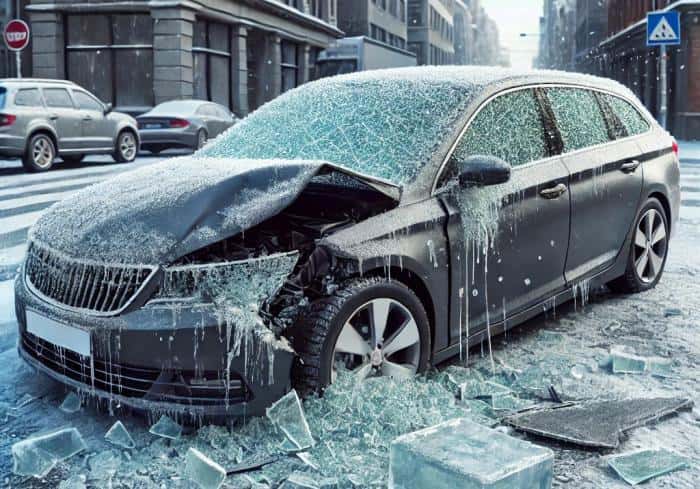Что делать, если на мою машину упала глыба льда? Пошаговая инструкция действий 