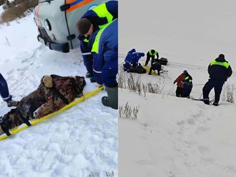 Спасатели Каменска-Уральского вытащили мужчину с инсультом со льда реки Исеть