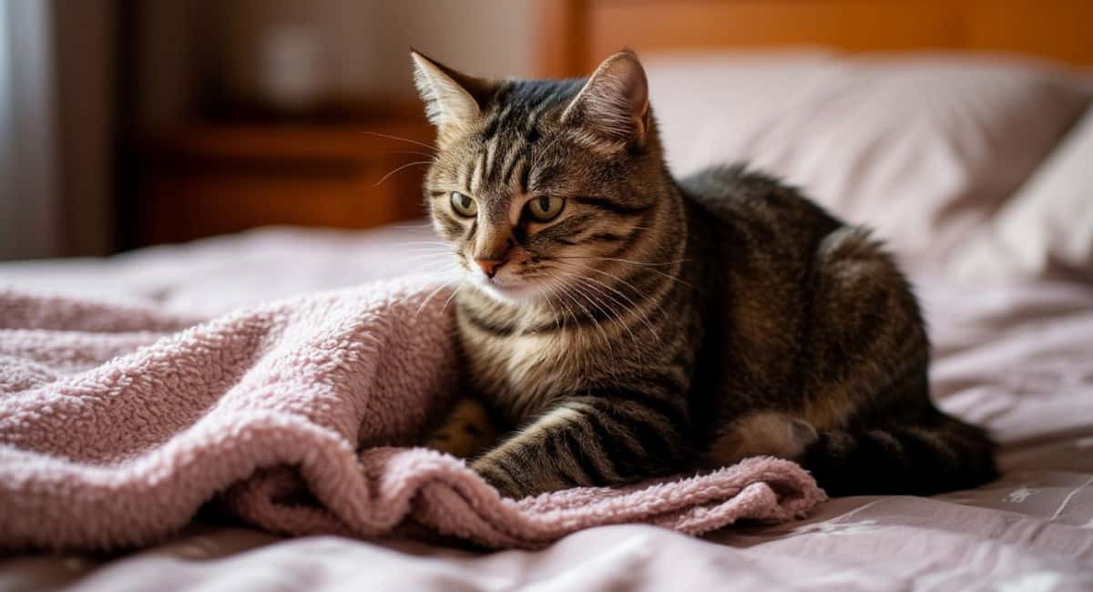 Зачем коты мнут лапами одеяло: детская привычка или взрослая потребность