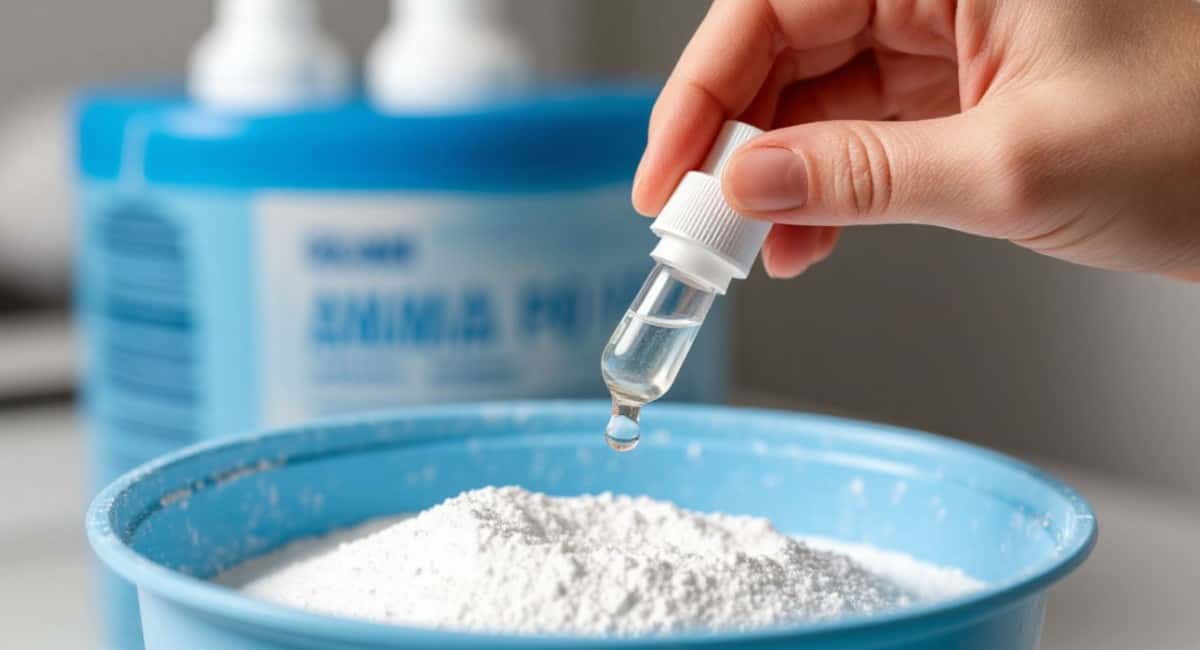 7 капель из аптечки - даже дешевый порошок станет мощным: отстирает 5/5 пятен