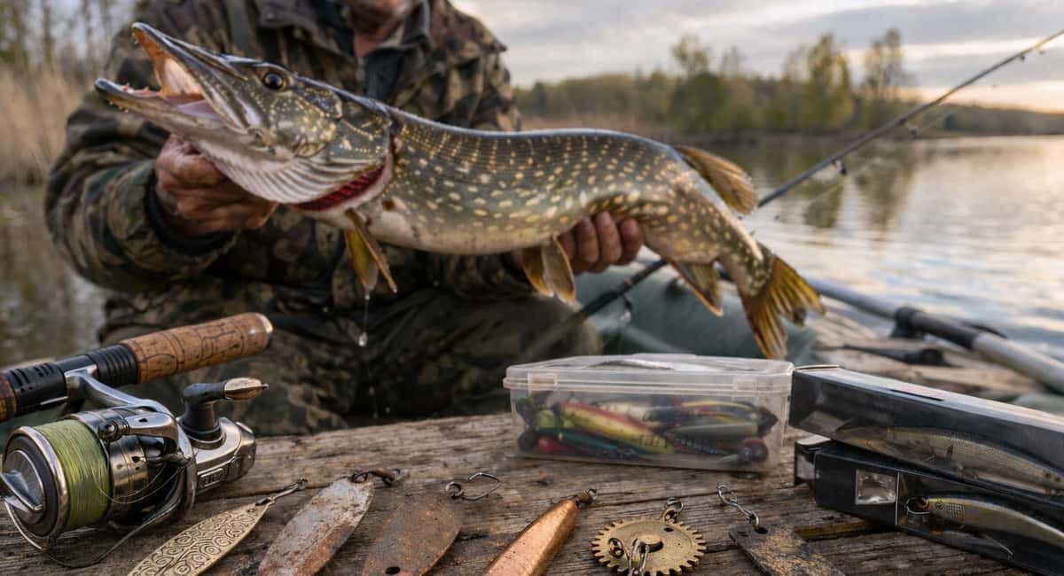 Перестал покупать дорогие блесны: нашел эту железку в гараже — щука хватает с первого заброса