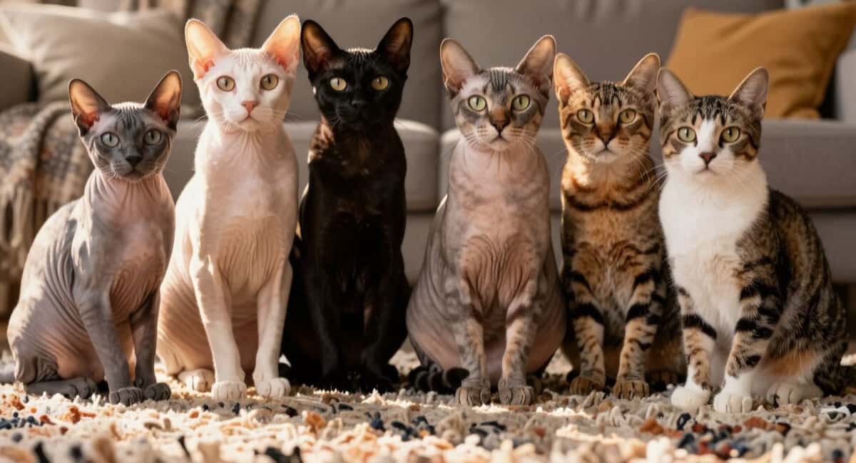 Без шерсти на диване, одежде и ковре: 5 пород кошек, которые почти не линяют — идеальны для аллергиков