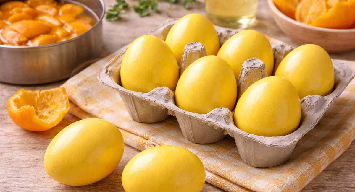 Куркума и шафран отдыхают: крашу яйца в лимонный цвет шкурками — скорлупка светится, как солнечный зайчик