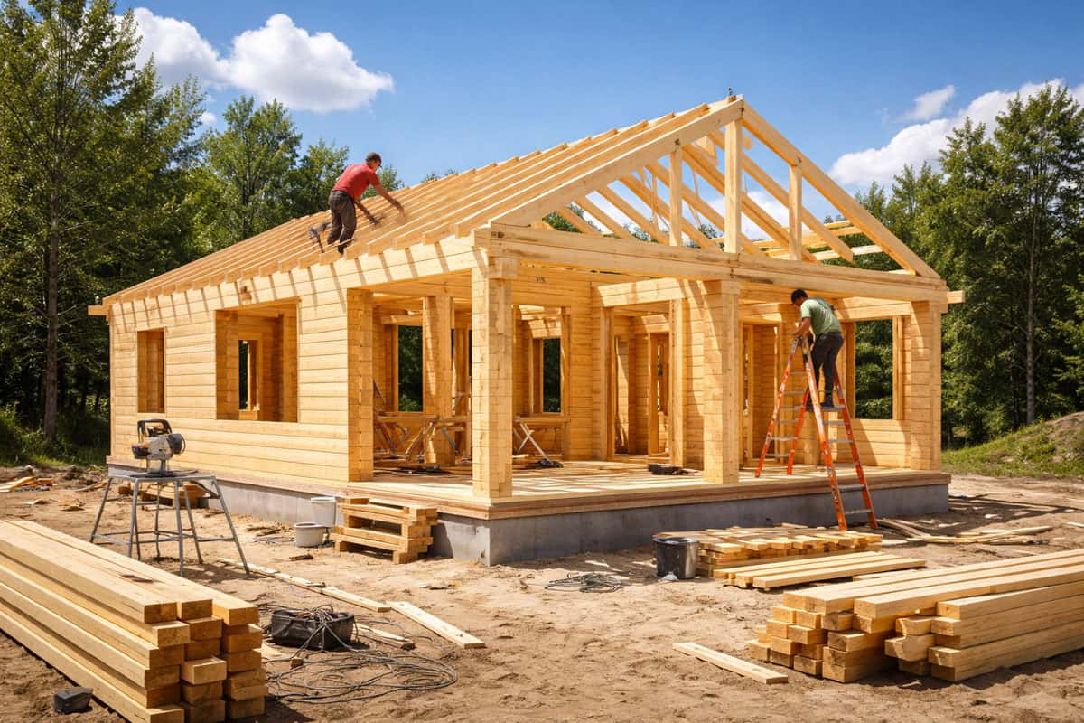 ИЖС в России упал на 40%: россияне откладывают строительство из-за высоких ставок