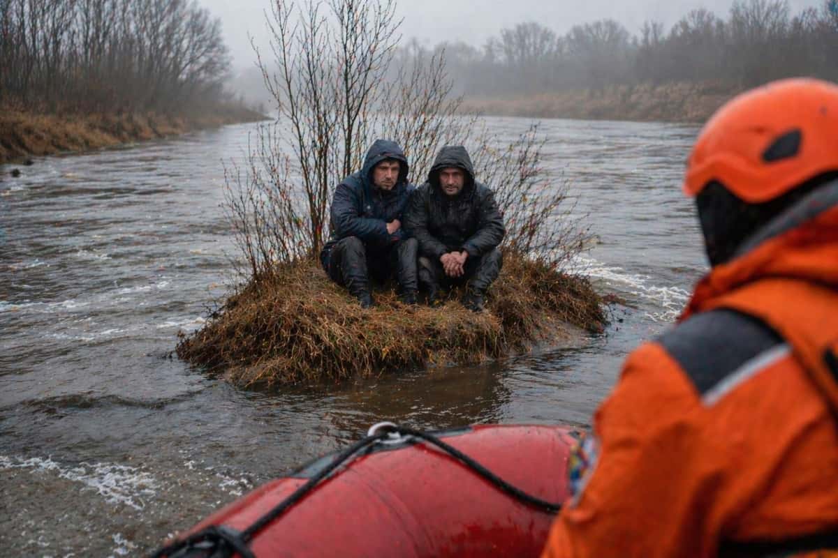 Двое свердловчан провели 9 часов на острове без еды и воды после переворота лодки на Пышме