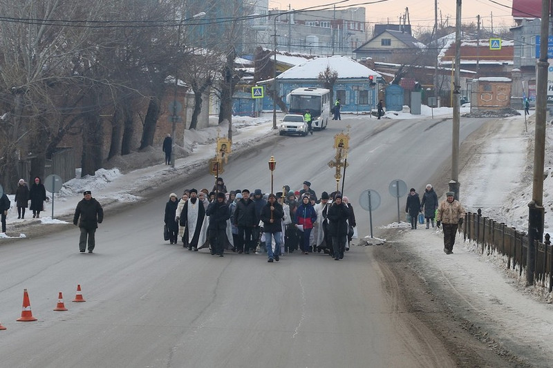 В Каменске-Уральском прошёл крещенский крестный ход