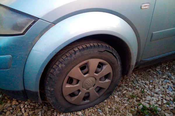 За жалобу на нарушениях на выборах наблюдателю порезали шины?