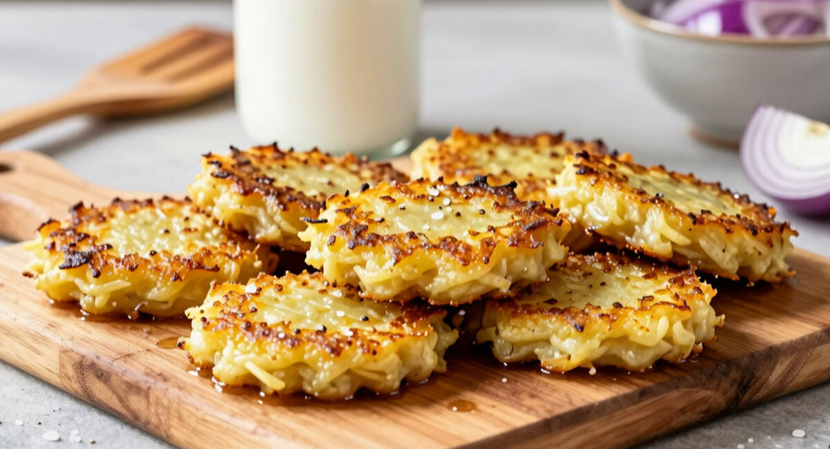 Вместо надоевших блинчиков беру кефир и готовлю драники по-новому — хрустящие, золотистые, без лишнего масла