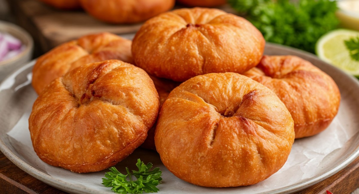 Смешиваю стакан кефира и фарш: на выходе получаю гору вкуснейших ленивых беляшей