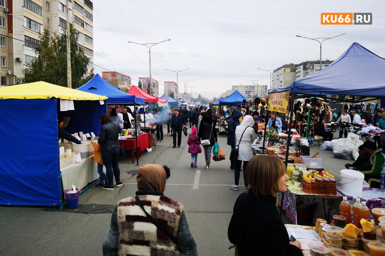 В Каменске-Уральском - ярмарка «Дары осени». Киргизы привезли клубнику и ежевику, а заключенные местной колонии - садовый инвентарь и мебель