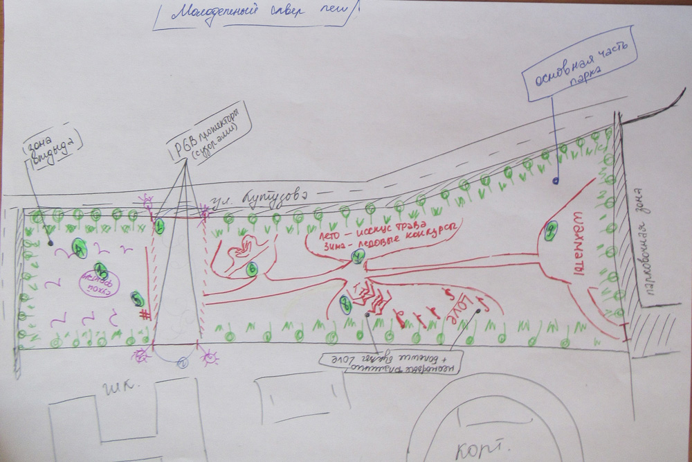 Сухой фонтан, оригинальные скамейки и обязательно хештег: молодежь думает, каким быть скверу в микрорайоне Южном в Каменске-Уральском