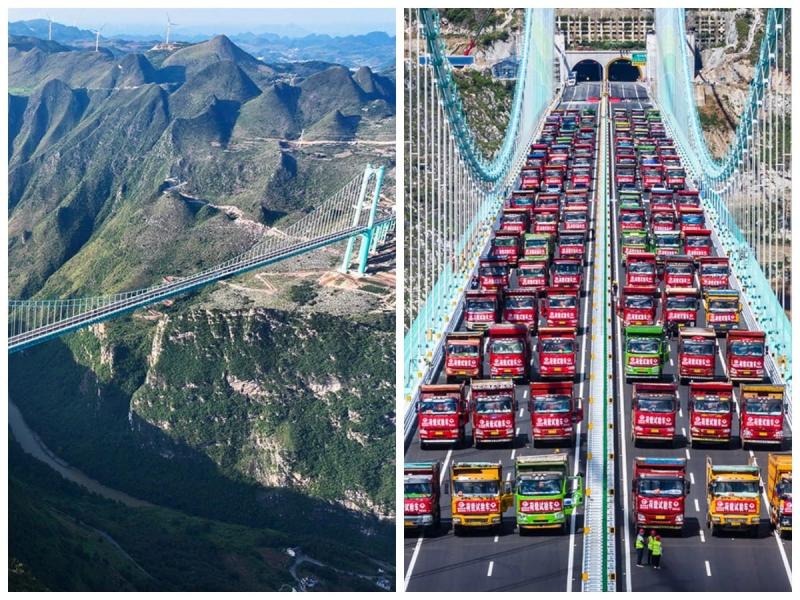 Самый высокий мост в мире откроется в Китае уже 28 сентября | В Китае 28 сентября открывается самый высокий мост в мире