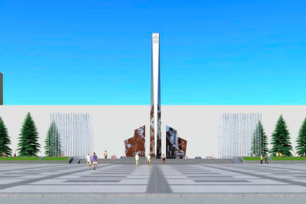 Работа над стелой «Город трудовой доблести» продолжается