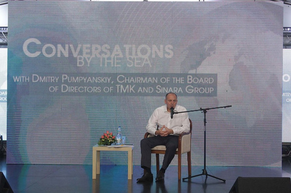 Работники Синарского трубного завода задали вопросы председателю Совета директоров ТМК и Группы Синара Дмитрию Пумпянскому