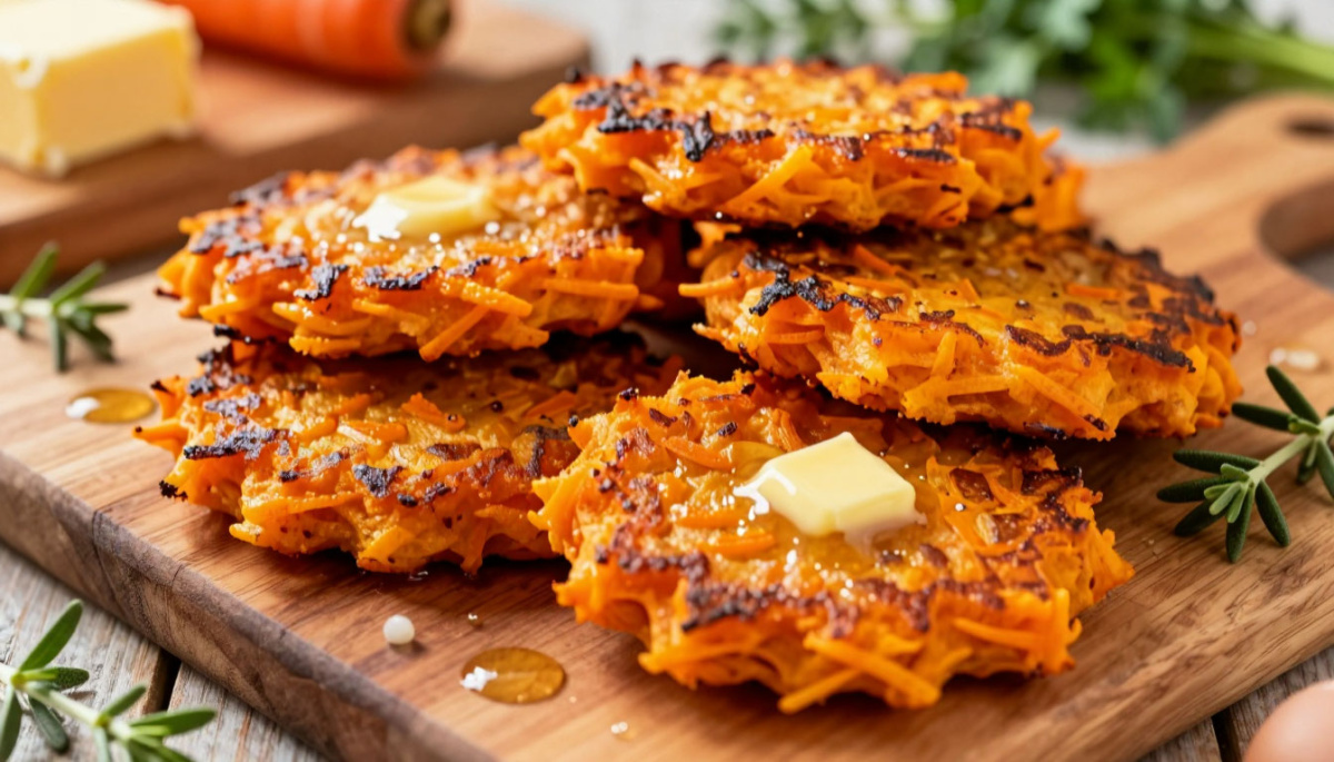 На завтрак в пост готовлю морковные оладьи "Растрепки": хватает 10 минут — муж и дети в восторге