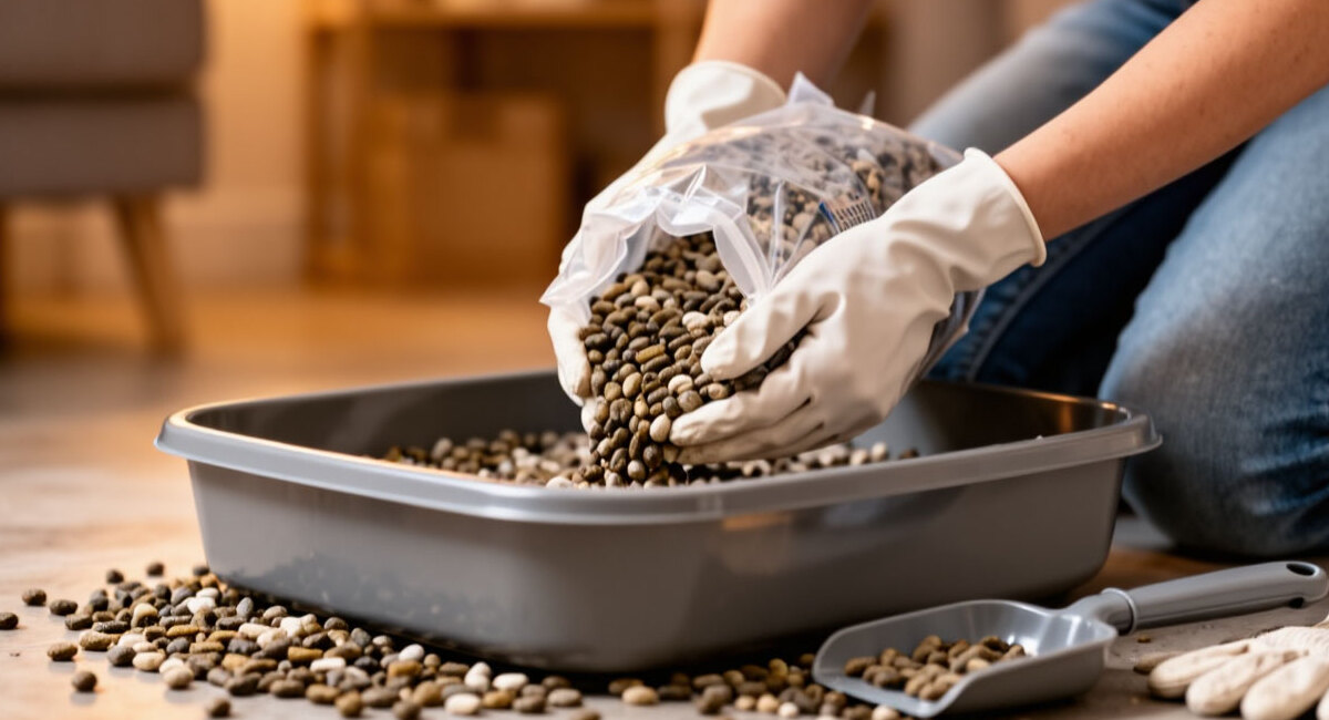 Сыплю 1 горсть в лоток — и запах кошачьей мочи исчезает навсегда: даже старый пластик не воняет