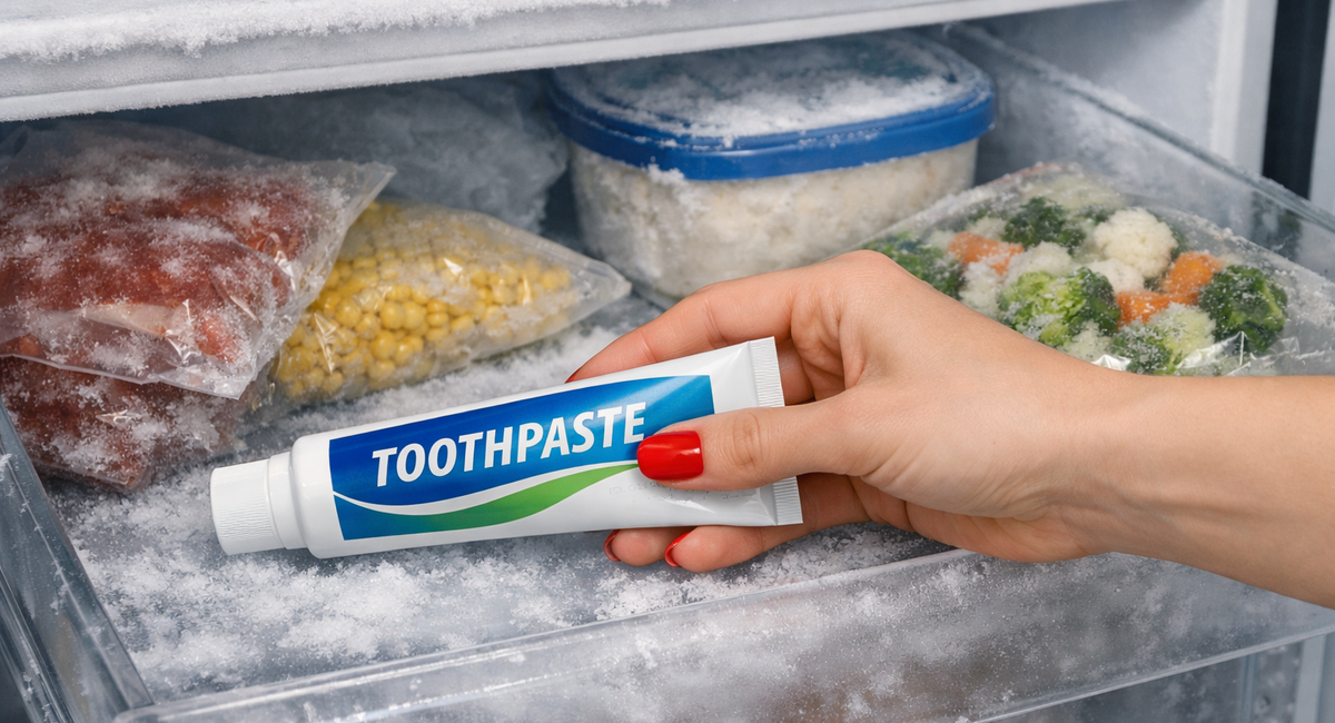 Кладу зубную пасту в морозилку и обалдевают от эффекта: суперское решение от надоевшей проблемы на кухне