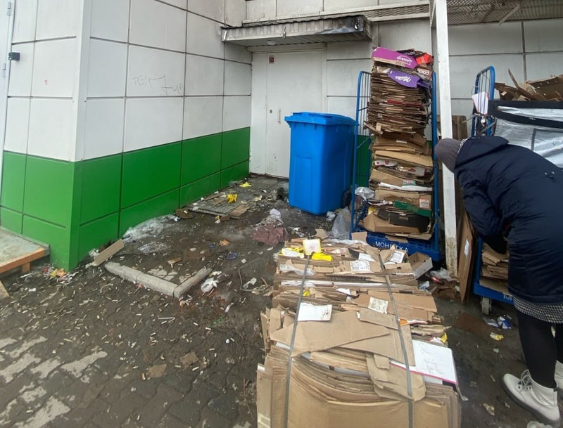 "Крысы размером с кошку" - горожанка пожаловалась на мусор возле магазина на проспекте Победы