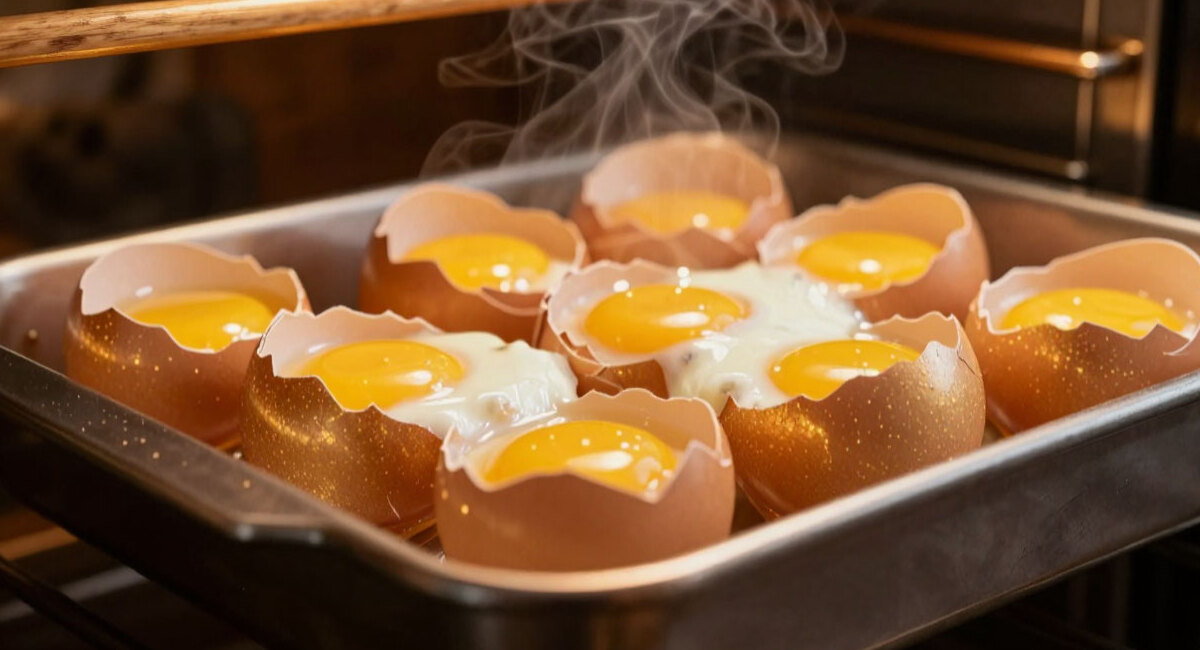 Не варю, а запекаю: этот способ делает скорлупку перламутровой, а белок — нежнее суфле