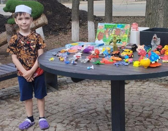 9-летний башкирский мальчик продает игрушки, чтобы накормить бездомных животных | Башкирский мальчик продает игрушки и помогает животным 