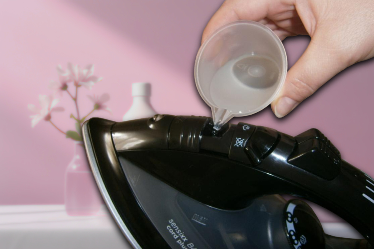 Заливаю в утюг и пропариваю — накипь вылетает чернющими хлопьями, пар чище, чем новый