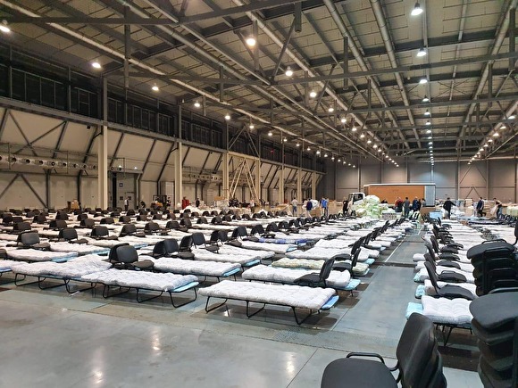 В Екатеринбурге в рамках учений выставочный центр превратили в госпиталь