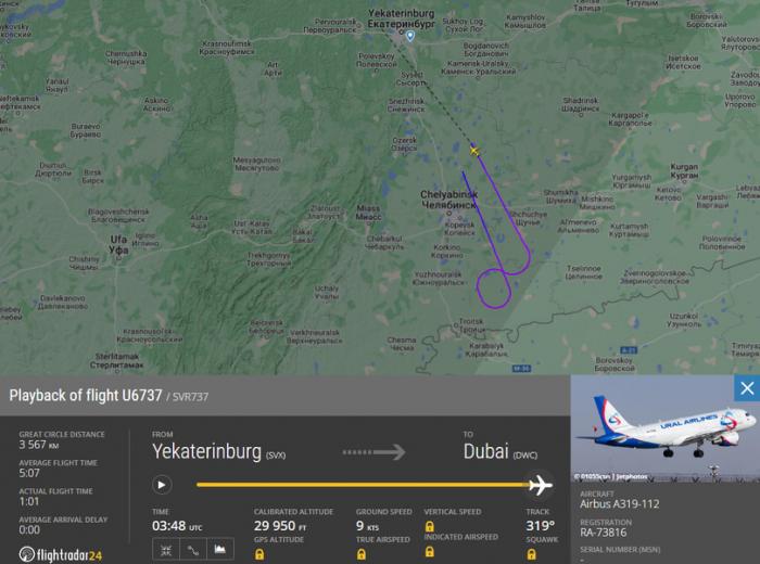 Пассажирке рейса Екатеринбург — Дубай стало плохо в полете, из-за этого развернули самолет | Самолёт вернулся в Екатеринбург из-за проблем пассажирки с артериальным давлением 